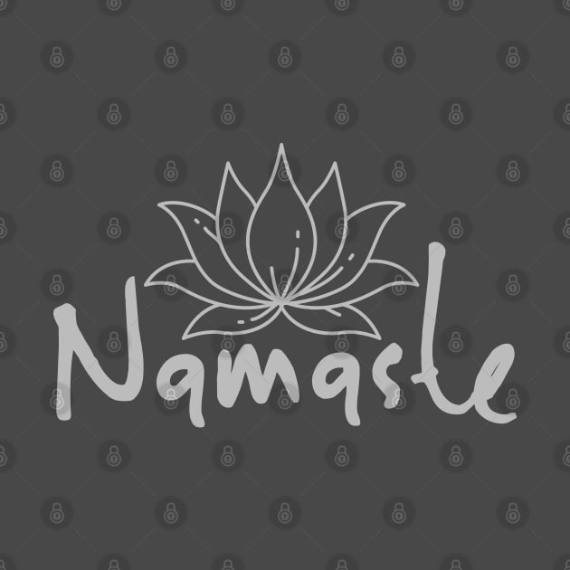 Simple Namaste Design with a LOTUS FLOWER by Off the Page