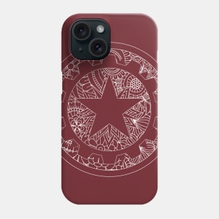 White line star Phone Case