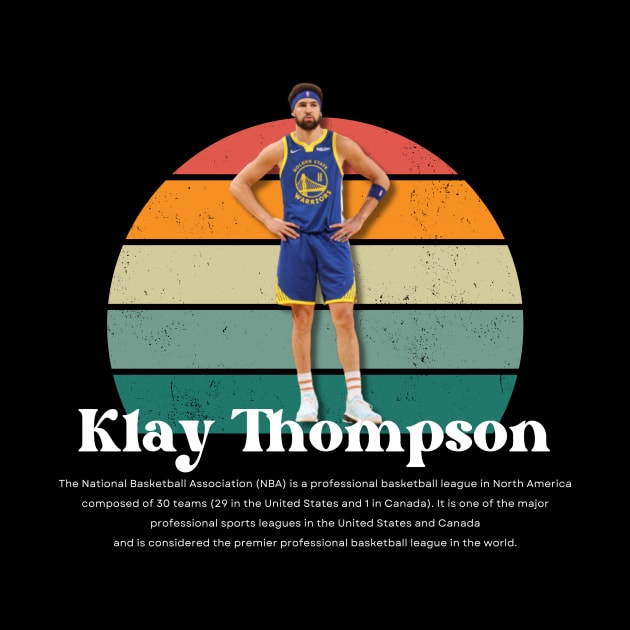 Klay Thompson Vintage V1 by Gojes Art