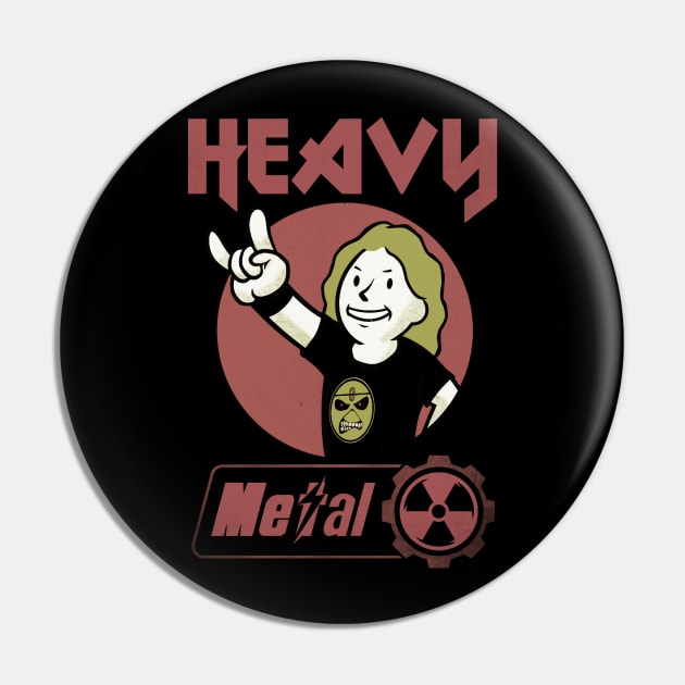 Heavy Metal Fan (Nuclear style) Pin by Kaijester