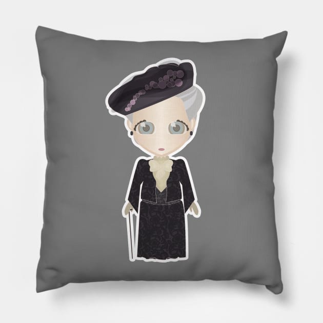 Violet Crawley Pillow by rickyk