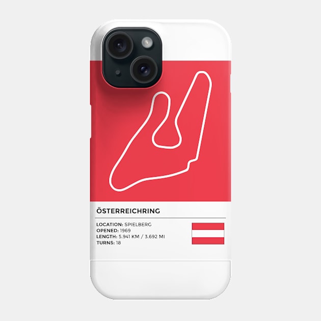 Österreichring [info] Phone Case by sednoid