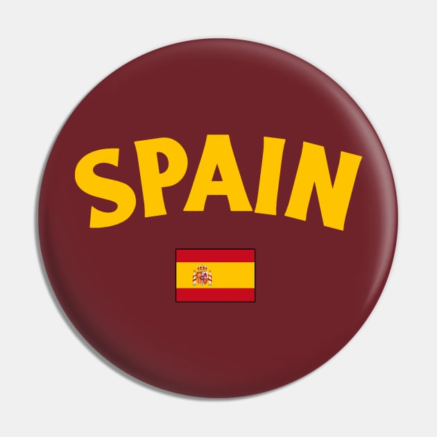 Spain Flag Pin by Issho Ni