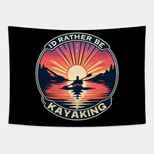 Beautiful Kayaking Sunset. Outdoor Adventure Enthusiast Gift. Tapestry