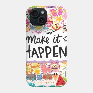 Sticker Collection Motivational Colorful Phone Case