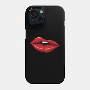 Kissable with red lips Phone Case