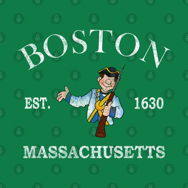 Boston, Massachusetts Colonial Patriot by Blended Designs