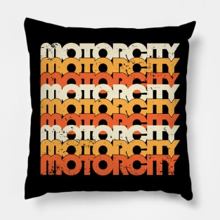 Motor City Retro Pillow