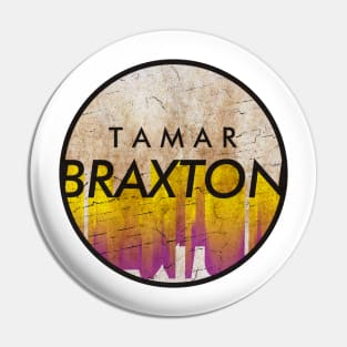 Tamar Braxton - VINTAGE YELLOW CIRCLE Pin