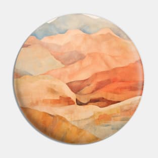 Earthy Warm Mountains Range Landscape Pin