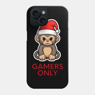 Gamers Only Christmas Monkey Phone Case