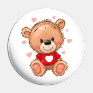 Cute Teddy Bear Pin