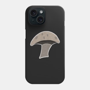 Mushroom | Brown Felt Look With Stitching | Cherie's Art(c)2020 Phone Case