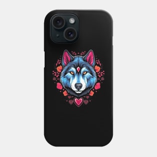 Alaskan Husky Valentine Day Phone Case