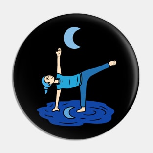 Yoga Half Moon Pose Pin