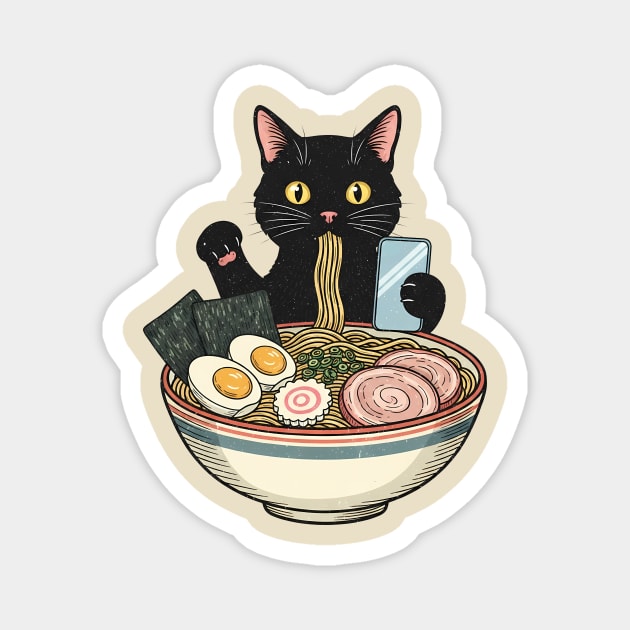 Spaghetti cat Magnet by khaireddine