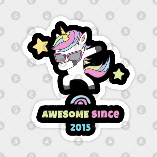 Awesome Since 2015 Magnet by Pixel Threads 