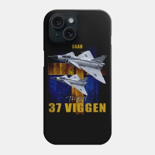 Saab 37 Viggen Swedish Multi Combat Aircraft Phone Case