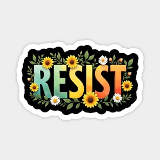 Floral Resist Magnet