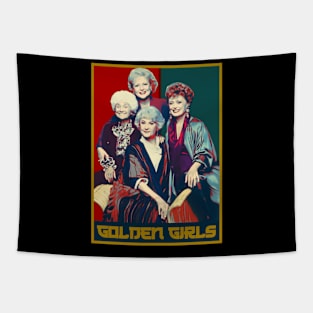 Retro golden Girls beauty Tapestry