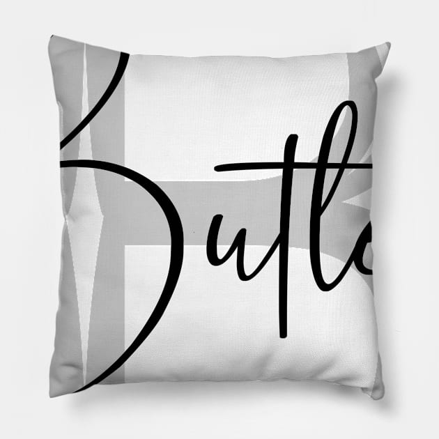 Butler Second Name, Butler Family Name, Butler Middle Name Pillow by Huosani