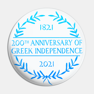 200th Anniversary of Greek Independence Celebration 2021 Pin