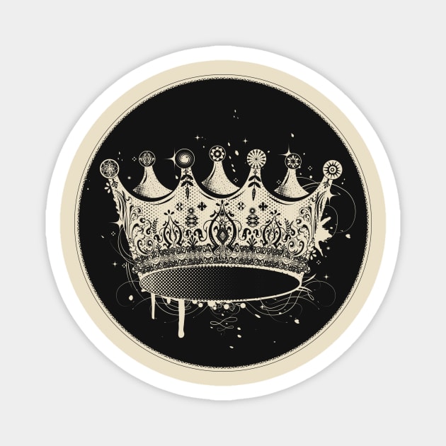 Crown in graffiti style Magnet by Kisho