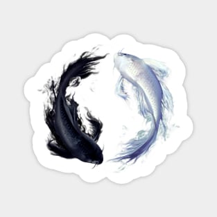 Yin Yang Carps Magnet