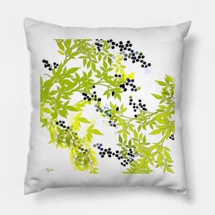 GREEN LEAF SPRING PALM Pillow