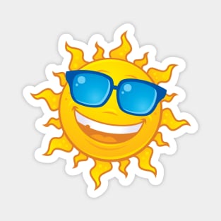 Summer Sun Wearing Sunglasses Magnet