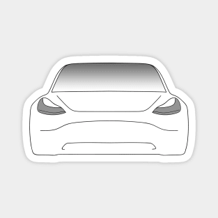 Tesla Model3 Front White Magnet