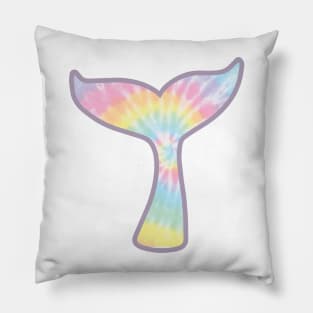 Mermaid Tail - tie dye Pillow