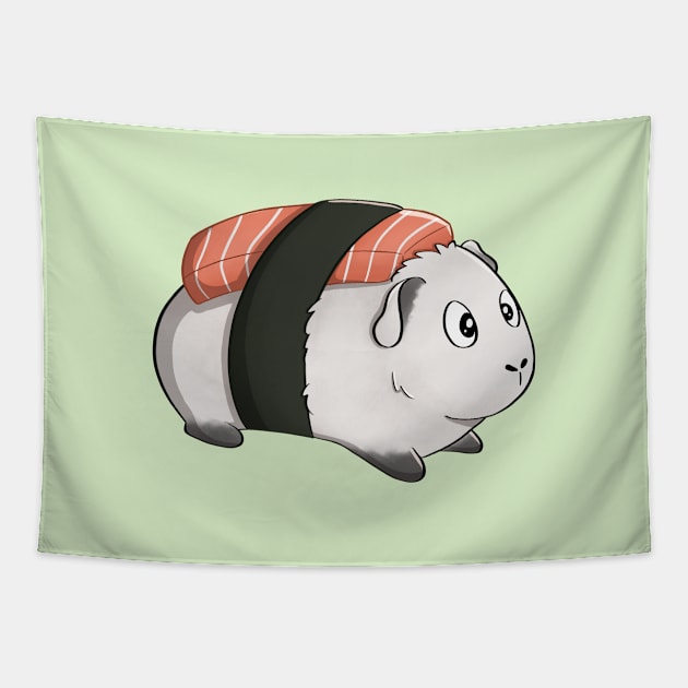 Guinea Pig In Sushi Costume Tapestry by Meowrye