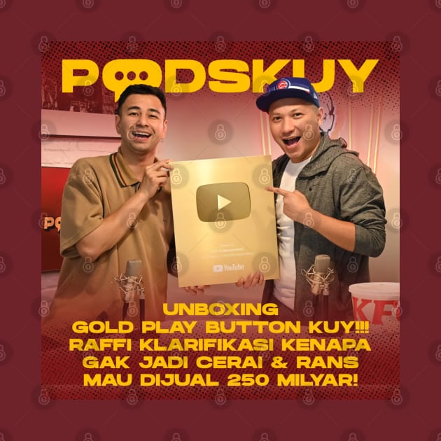 PODSKUY UNBOXING GOLD PLAY BUTTON by PODSKUY.KUY