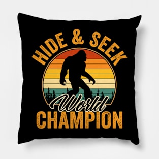 Hide and Seek Sasquatch Pillow