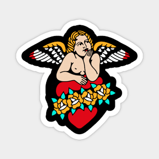 Cherub angel heart Magnet