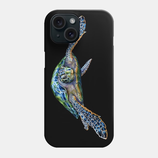 Sea Turtle Phone Case by Tim Jeffs Art