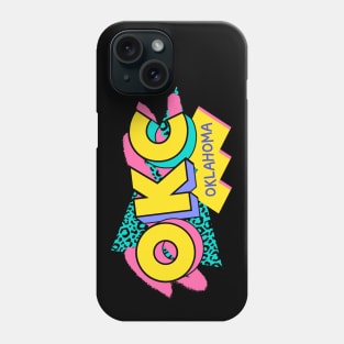 Retro 90s Oklahoma City OKC / Rad Memphis Style / 90s Vibes Phone Case