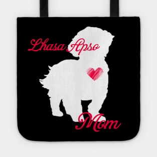 Lhasa apso mom   cute mother's day t shirt for dog lovers Tote