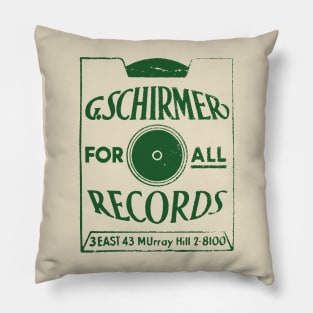 Schirmer Records Pillow