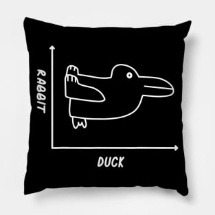 Duck Rabbit Graph Shirt - Fun Math Teacher Easter Tee Shirt Pillow