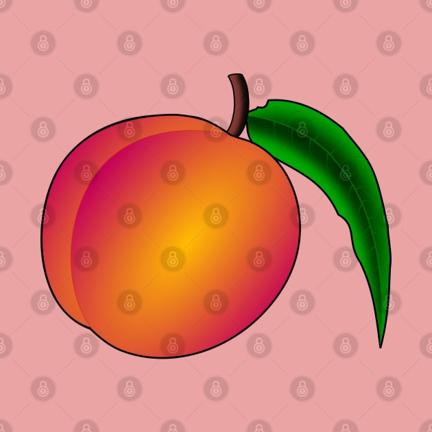 Peach Illustration by Pop Cult Store