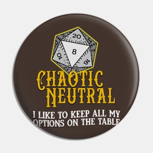 Chaotic Neutral Options Pin