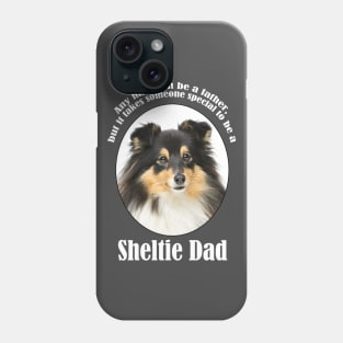 Tri Color Sheltie Dad Phone Case