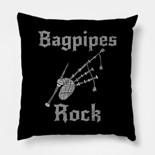 Bagpipes Rock, Scottish Musician Rock Goth Pillow