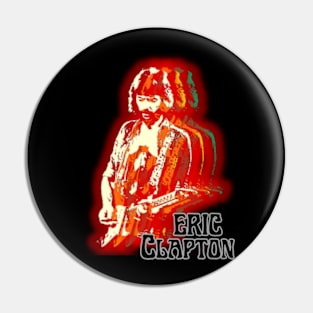 3D Shiluette Eric Clapton Pin