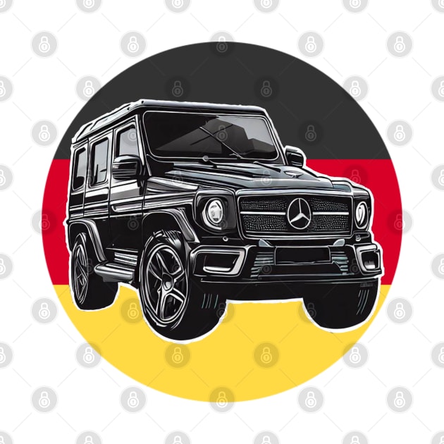 Mercedes G class with Germany flag by Auto-apparel