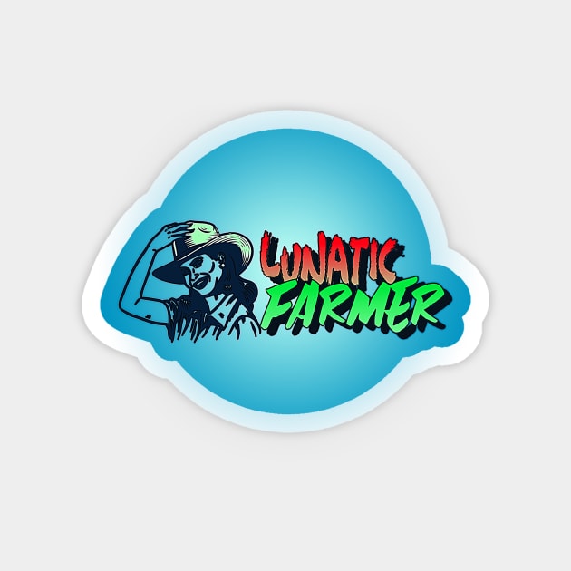 Lunatic Farmer (woman holding hat on head) Magnet by PersianFMts