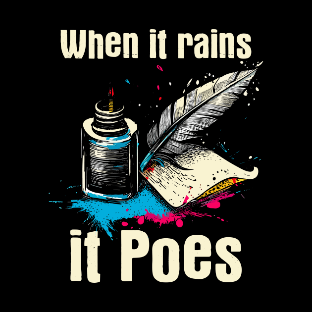 When It Rains It Poes Writer by podtuts