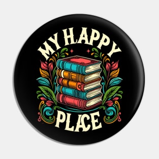 My Happy Place book lover Pin